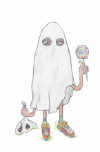 Load image into Gallery viewer, Ghost guy (sticker)
